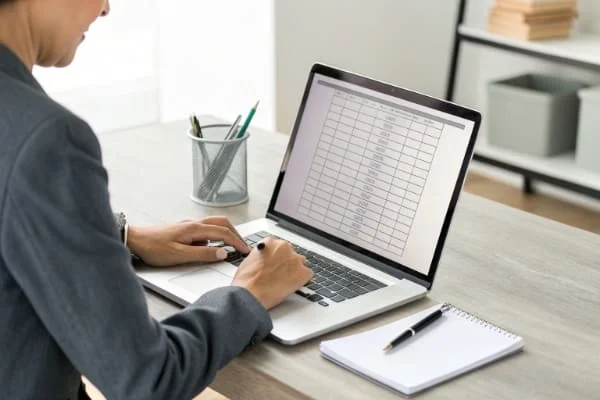 Person filling out an online form for a DDP quote