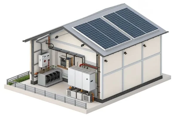diagram of a hybrid solar inverter