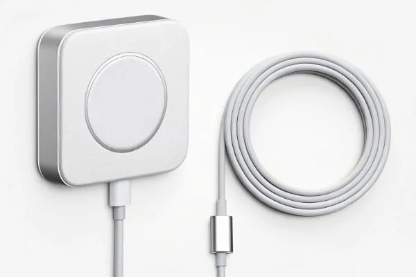 A side-by-side price comparison of an official MagSafe charger and a compatible one