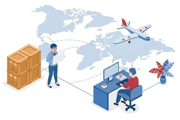 A freight forwarder managing logistics from China to Canada
