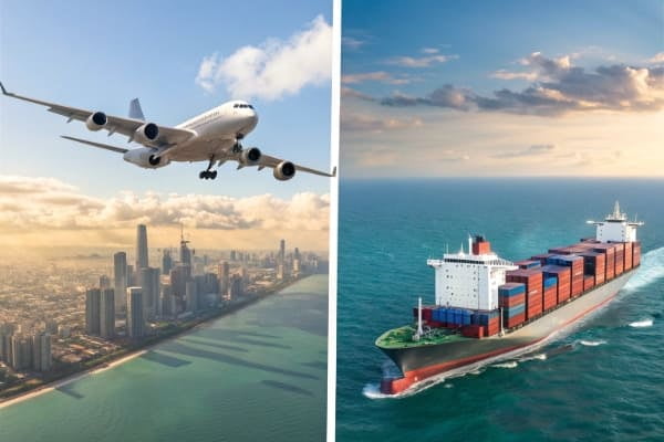 A comparison of air freight and sea freight options