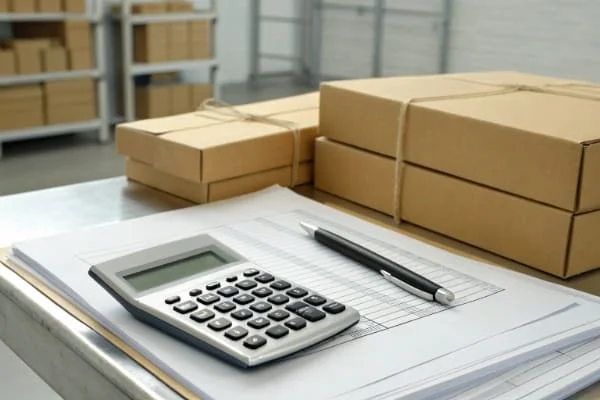 Calculator and shipping documents