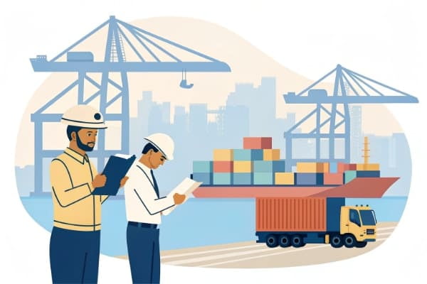 Customs clearance process at a UAE port