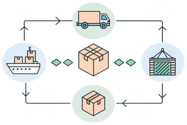 Flowchart of shipping steps
