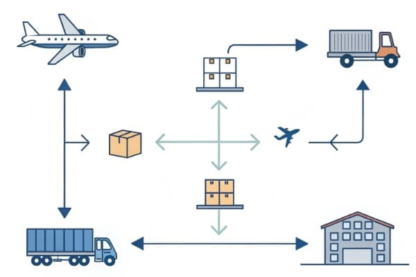 Flowchart of the air freight process