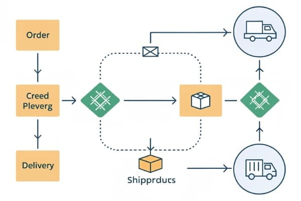 Flowchart of the shipping process