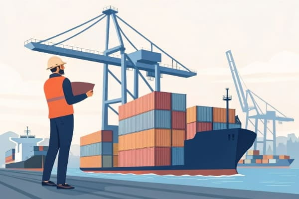 Freight forwarder managing cargo from China to Australia