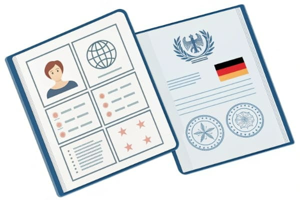 German customs clearance documents