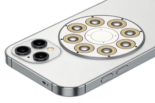 Diagram of the MagSafe magnet ring inside an iPhone