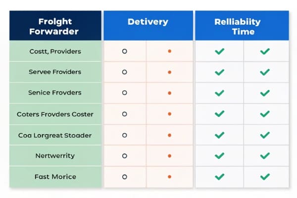 Comparing freight forwarder quotes