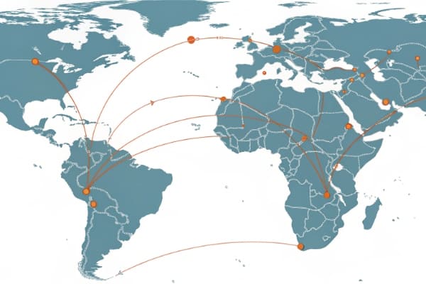Map showing the Cape of Good Hope and other alternative routes