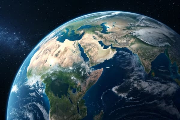 The Earth as seen from space