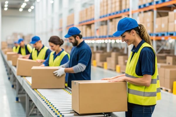 Toncentlink team members managing logistics