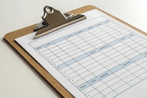 An itemized shipping quote document on a clipboard