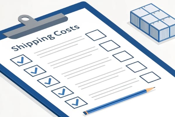 Checklist showing all costs included in DDP shipping