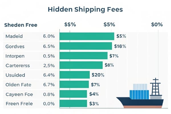 Hidden shipping fees chart