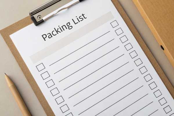 Packing List